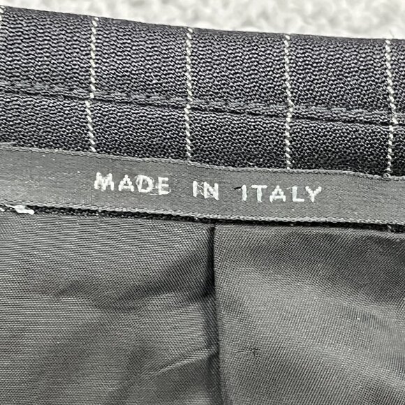 Armani Collezioni Black & White 100% Wool 3 Button Pinstripe Blazer Sz 42L - Picture 6 of 9